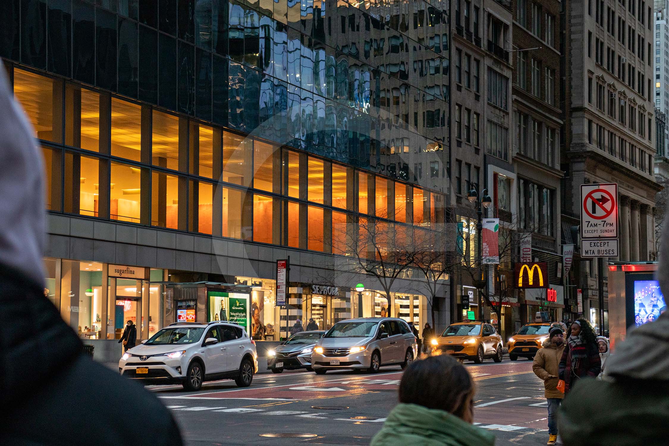 busy street in New York City