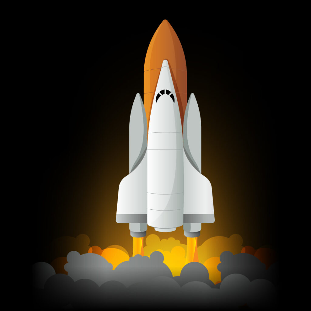spaceship graphic for Ready For Launch? A Guide by Branding and Web Design Agency Professionals