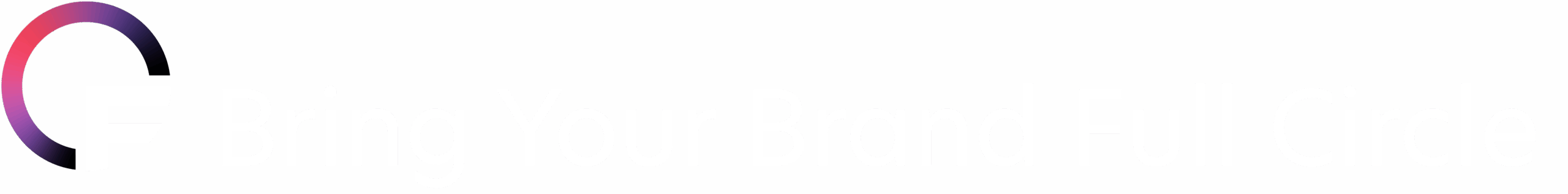 Gradient circular logo followed by the words “Bring teams together. Close”.